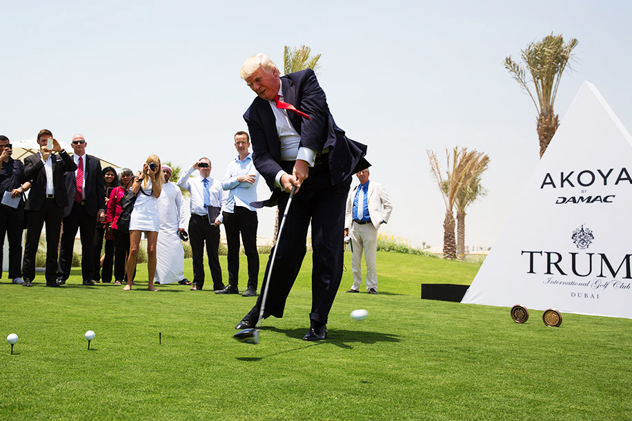 Trump Wife Buried Golf Course